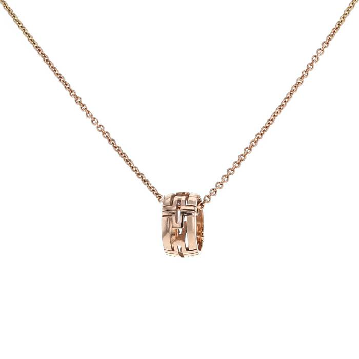 PARENTESI NECKLACE PINK GOLD