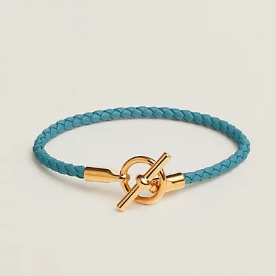 HM LEATHER ROPE BRACELET PIG NOSE