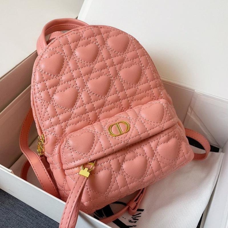 SMALL BACKPACK PINK CANNAGE LAMBSKIN