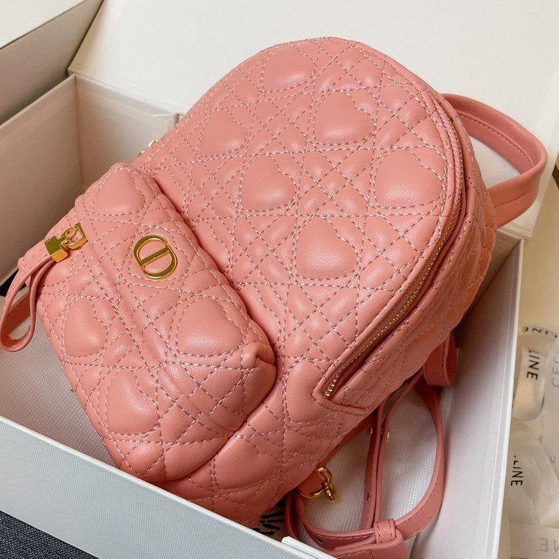 SMALL BACKPACK PINK CANNAGE LAMBSKIN