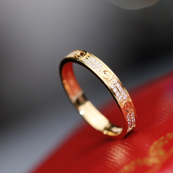 LOVE RING 2.65MM GOLD DIAMOND