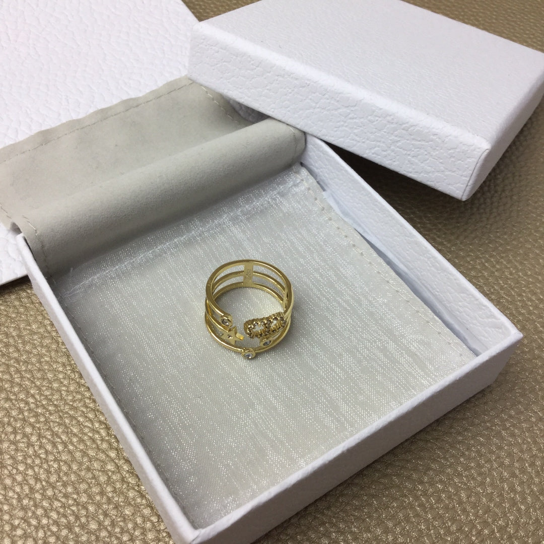 CD SHINY D RING GOLD