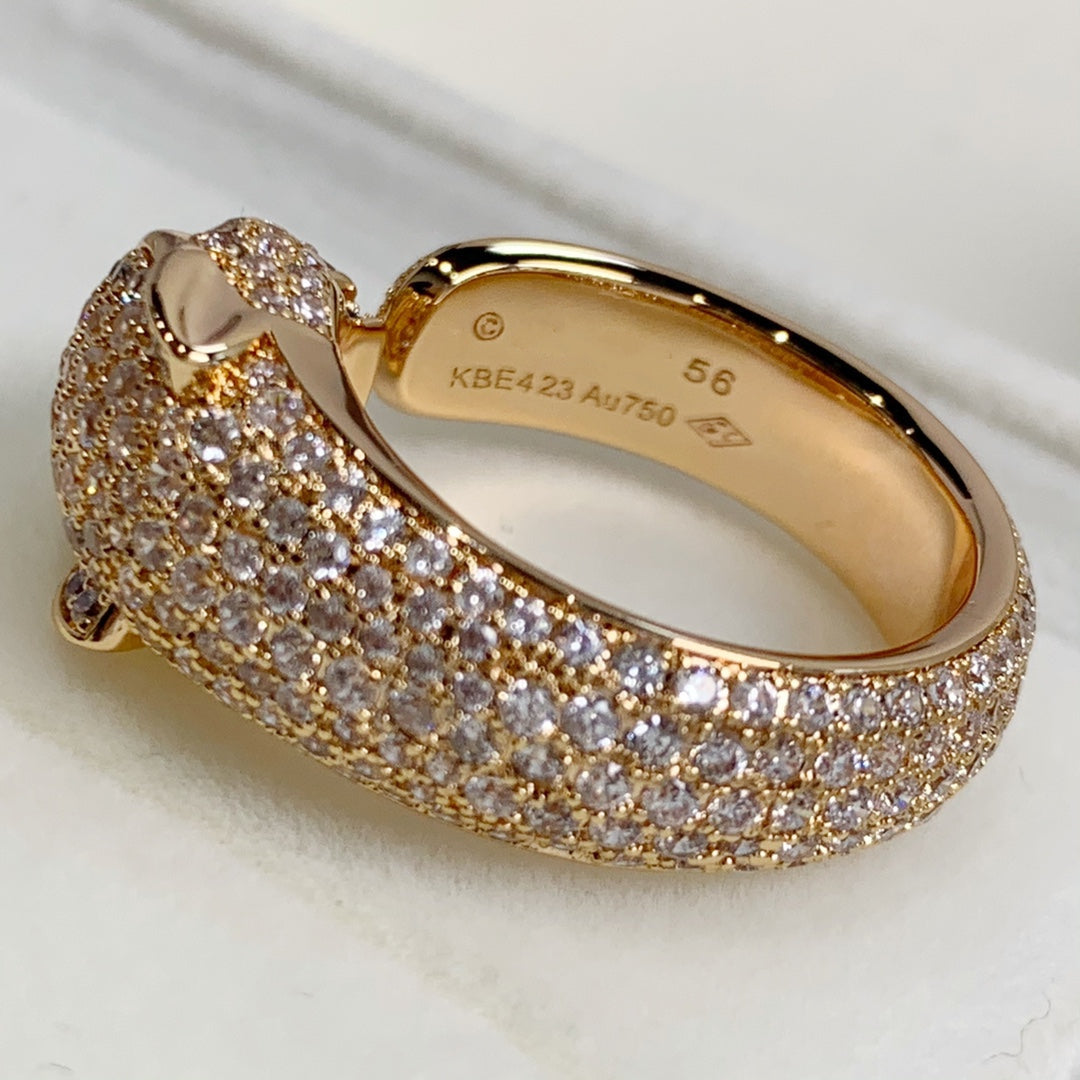 PANTHERE PINK GOLD DIAMOND RING