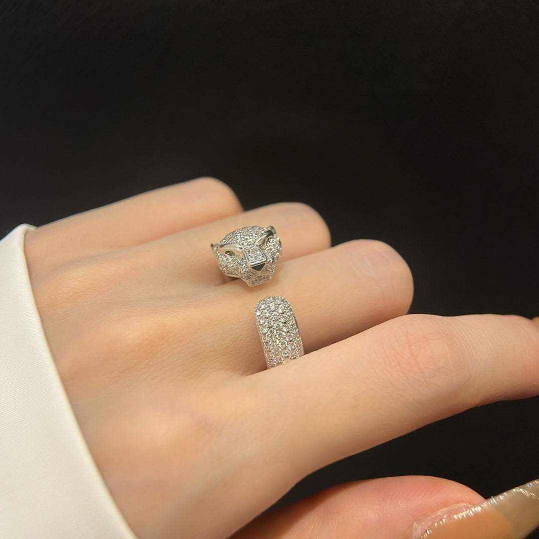 PANTHERE 5.5MM ALL DIAMOND RING