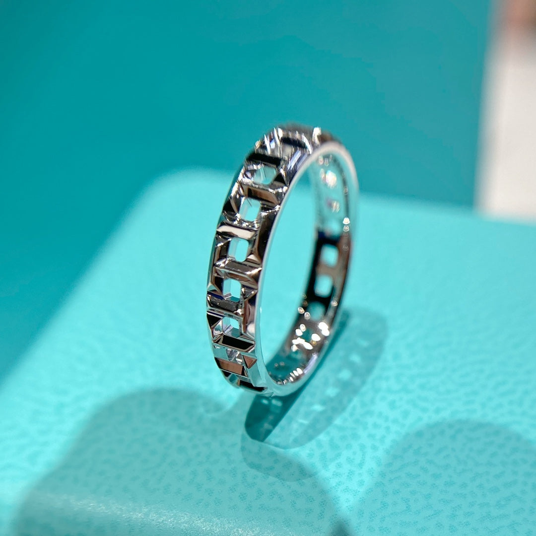 T TRUE 3.5MM SILVER RING