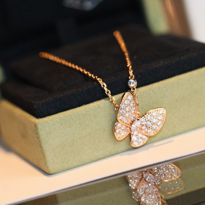 BUTTERFLY DIAMOND NECKLACE