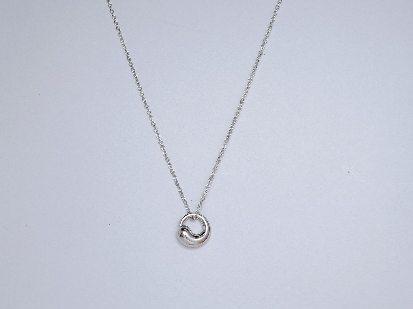 SNAIL PEDANT SILVER NECKLACE