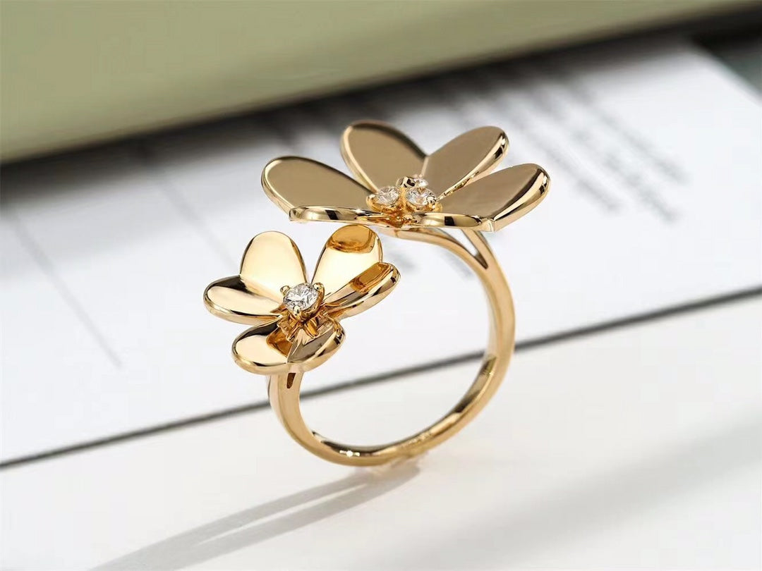 CLOVER COMOS GOLD DIAMOND RING