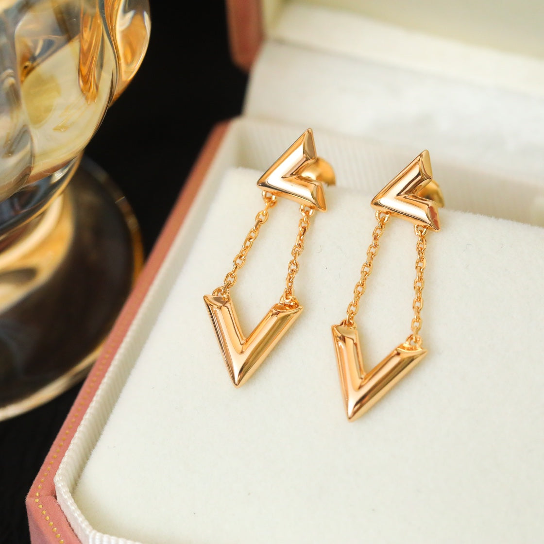 VOLT GOLD DROP EARRINGS