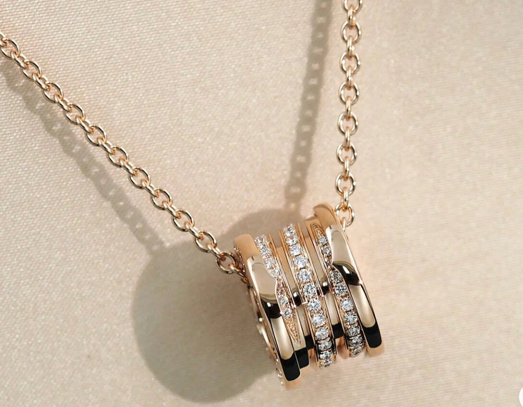 ZERO 1 PINK GOLD DIAMOND NECKLACE