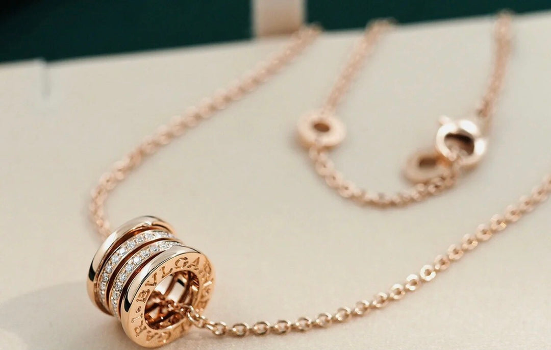 ZERO 1 PINK GOLD DIAMOND NECKLACE