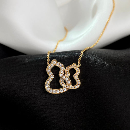 WULU DOUBLE DIAMOND NECKLACE