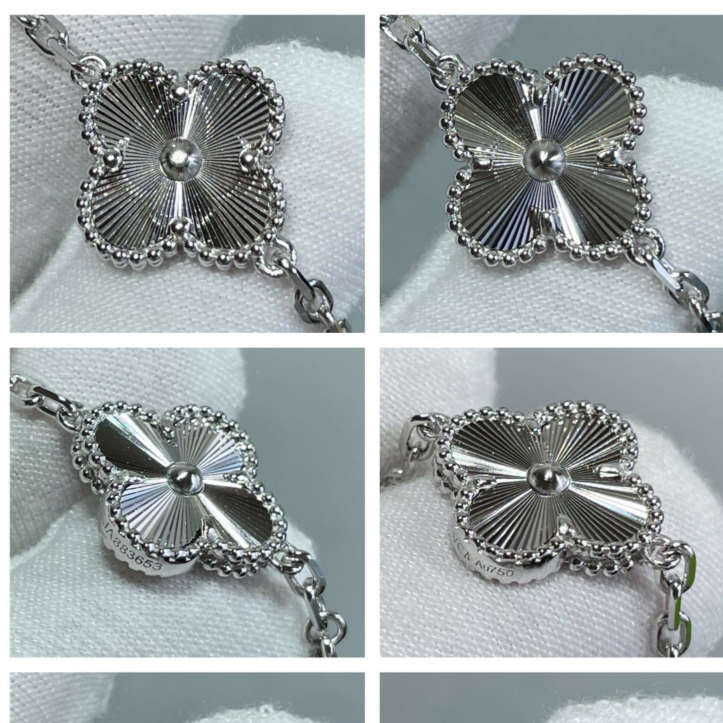 CLOVER NECKLACE 10 MOTIFS SILVER