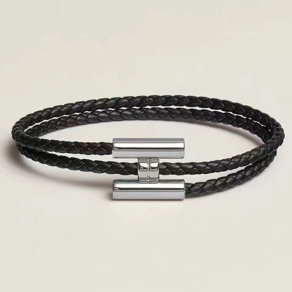 TOURLIS TRESSES BLACK BRACELET