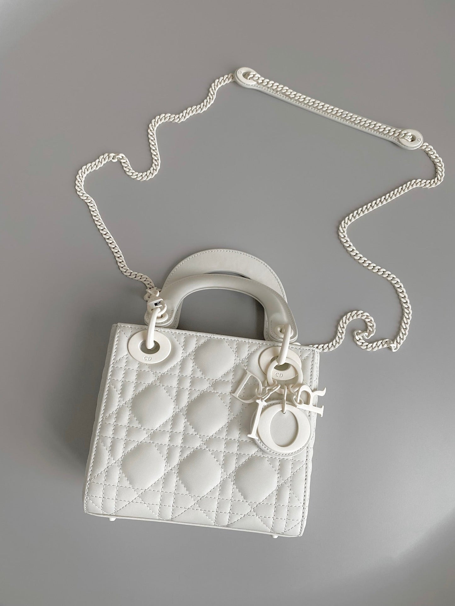 MINI LADY 17 MY ABC WHITE LAMBSKIN