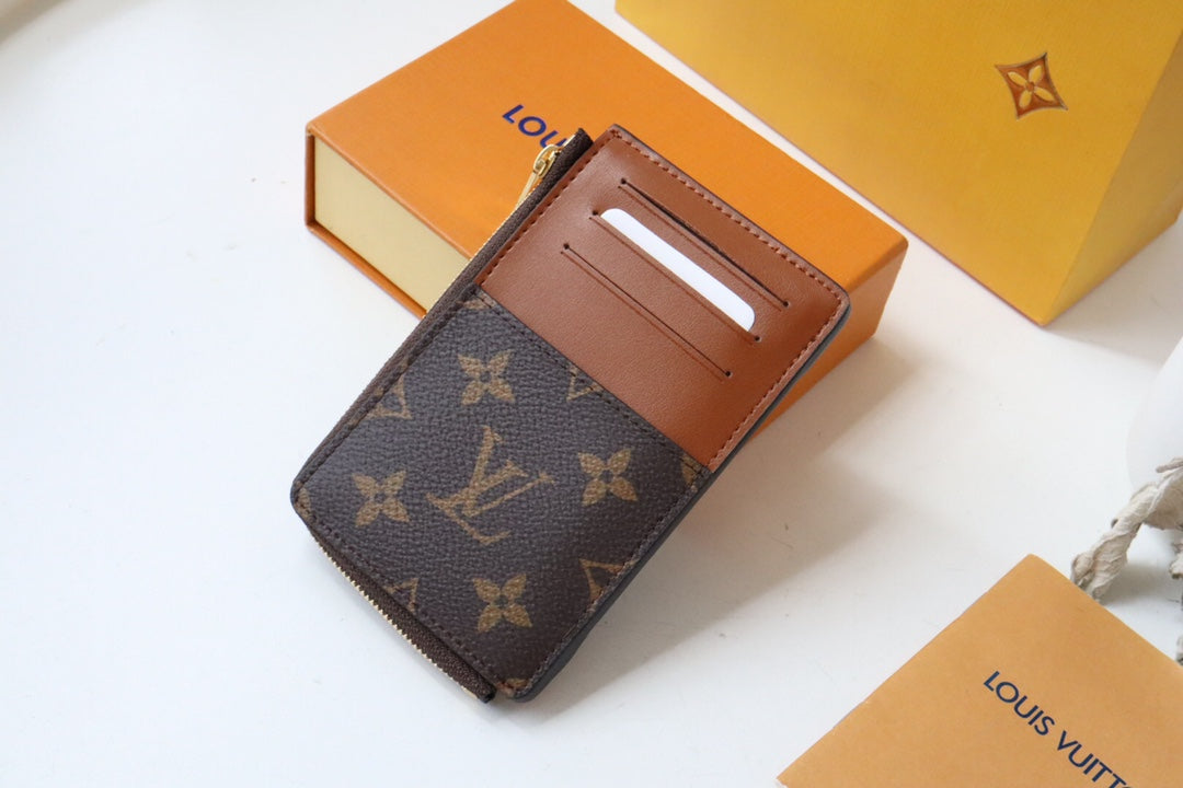 TRUNK MULTI CARD HOLDER CASE BROWN