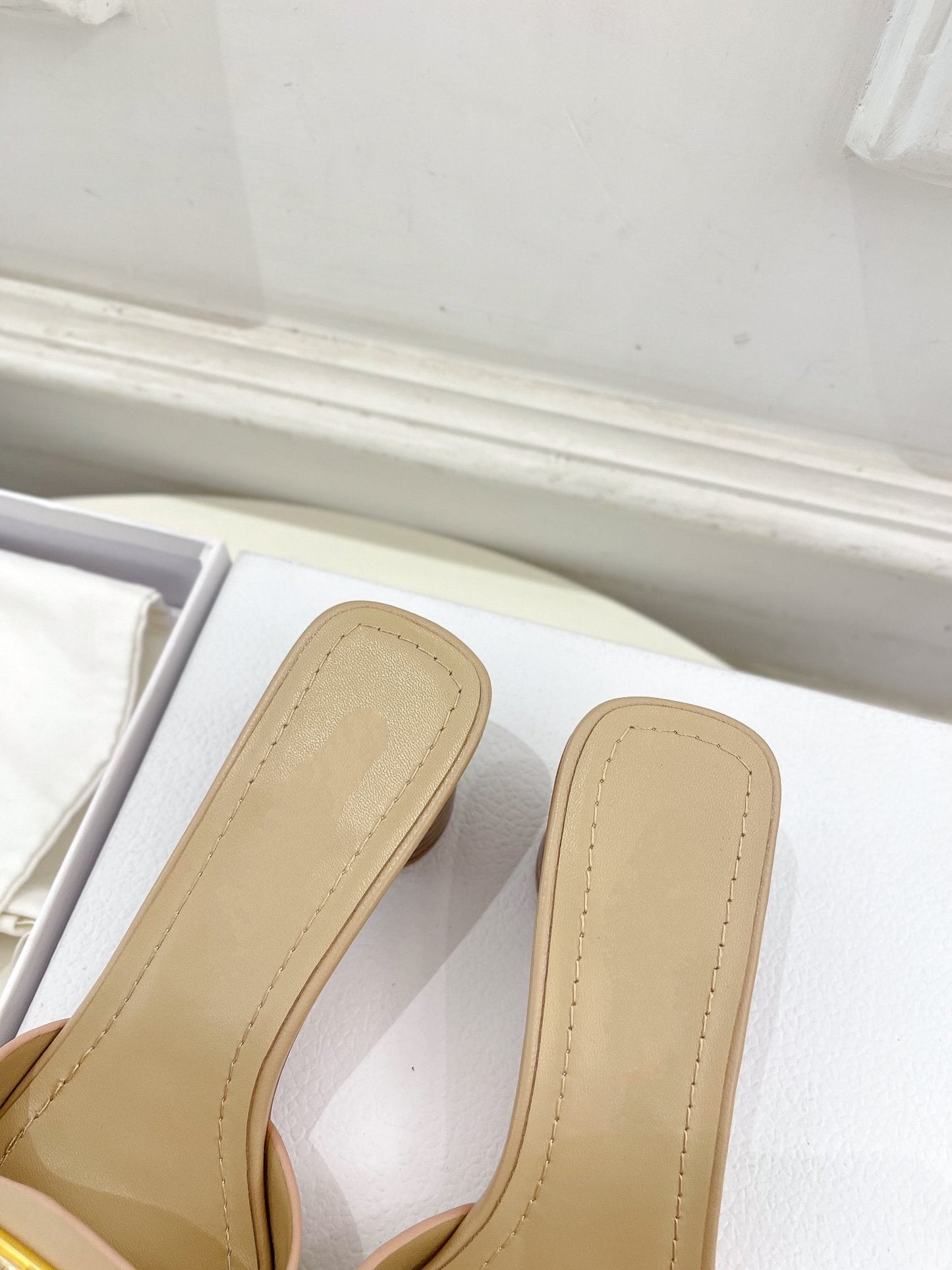 CD FOREVER HEELED 5CM BEIGE