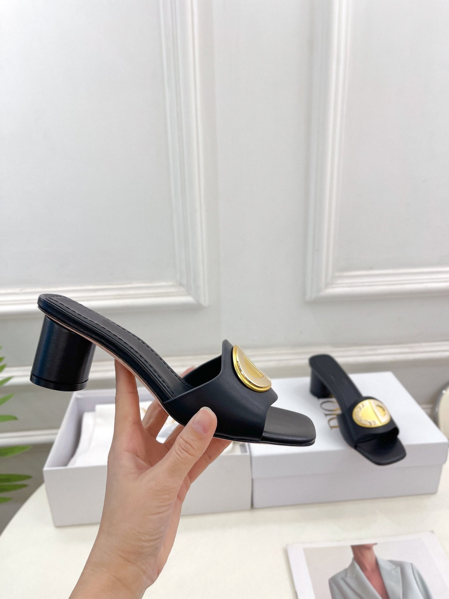 CD FOREVER HEELED 5CM BLACK