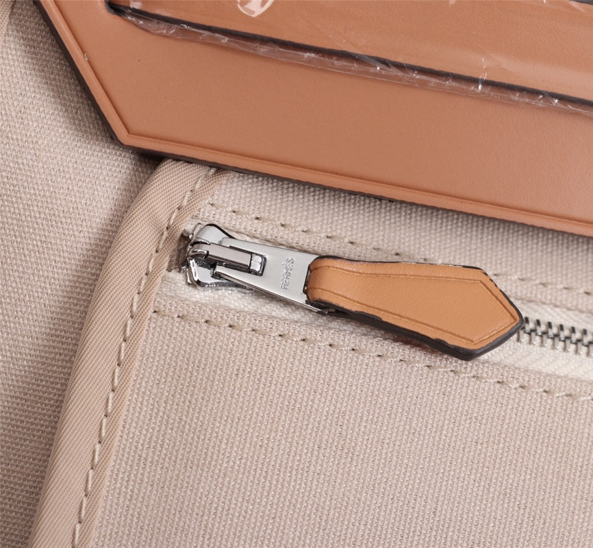 HM HERBAG ZIP 31 APRICOT AND COPPER CANVAS