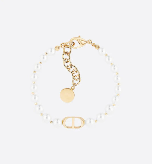 THE CD LETTER SIMPLE PEARL BRACELET