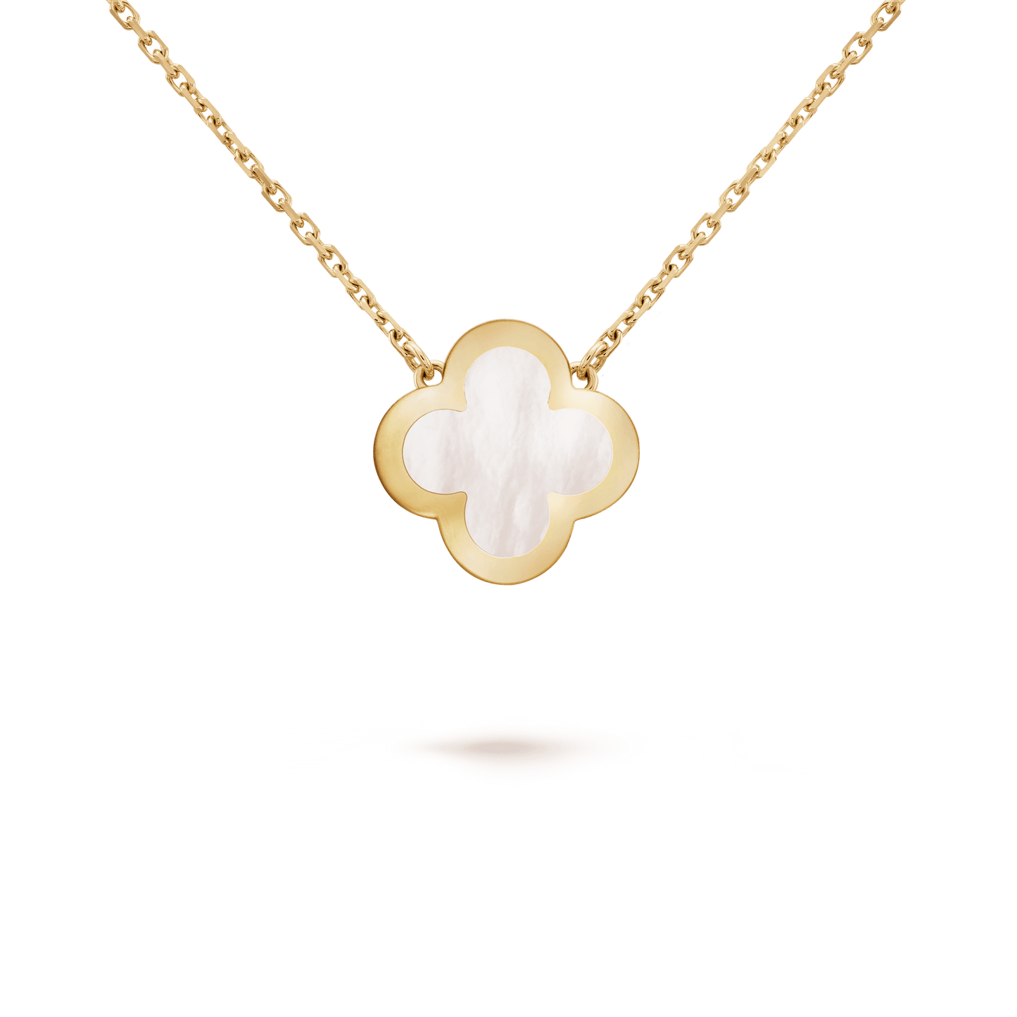 PURE CLOVER PINK GOLD MOP NECKLACE