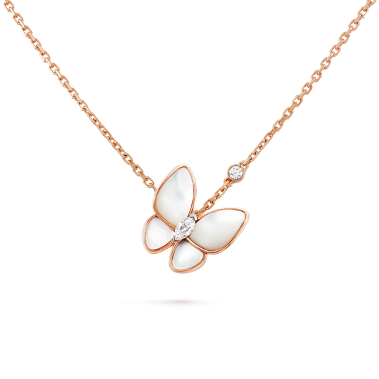 BUTTERFLY MOP DIAMOND NECKLACE