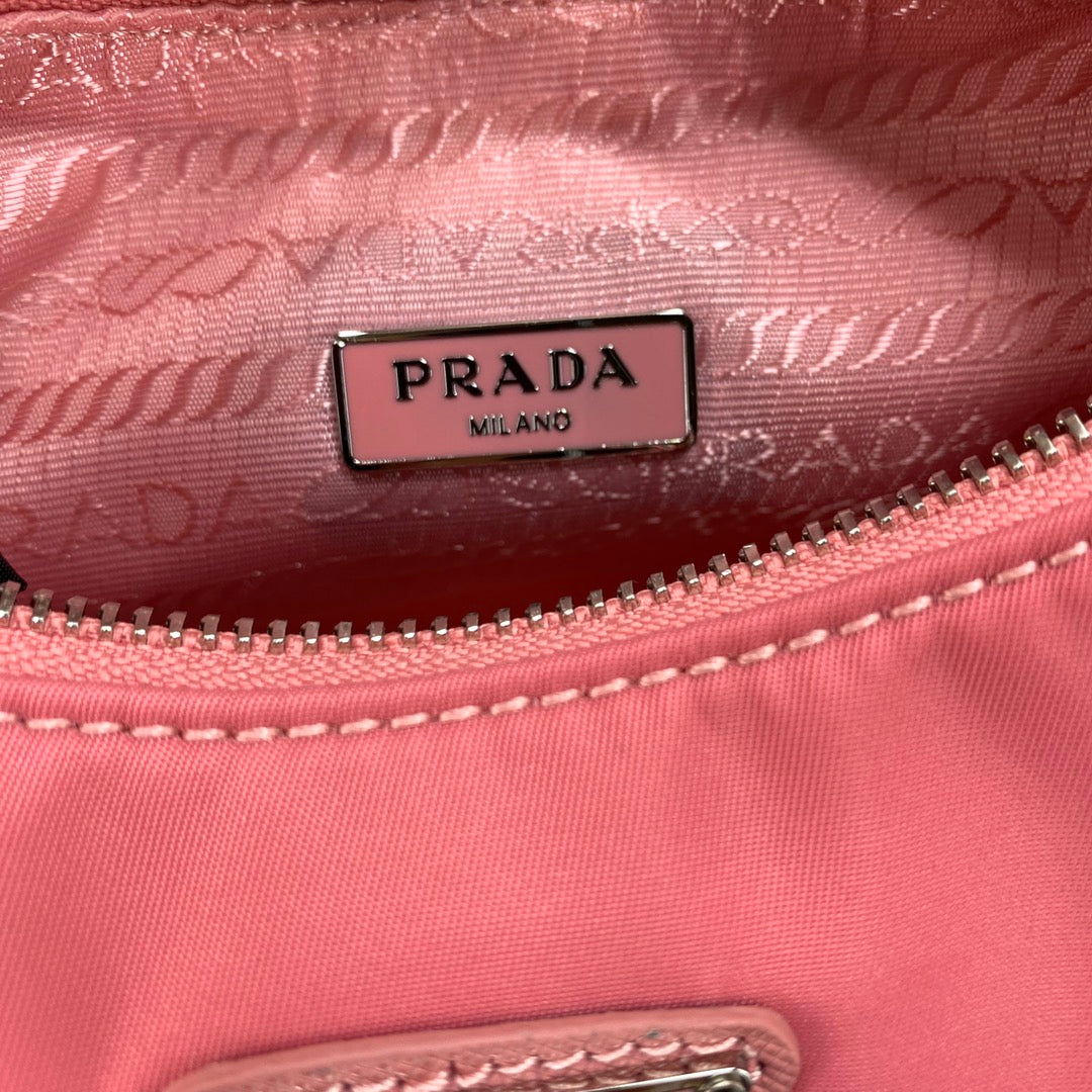 PRA HOBO 22 BAG IN DARK PINK RE-NYLON