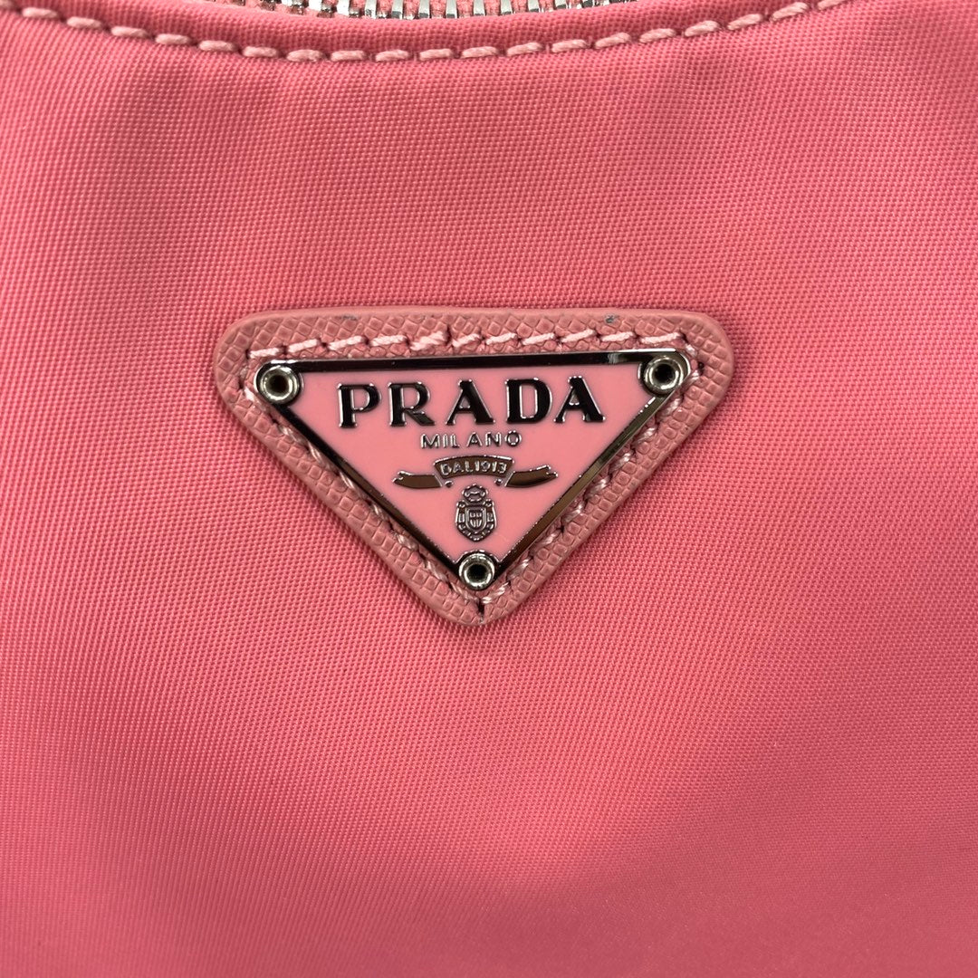 PRA HOBO 22 BAG IN DARK PINK RE-NYLON