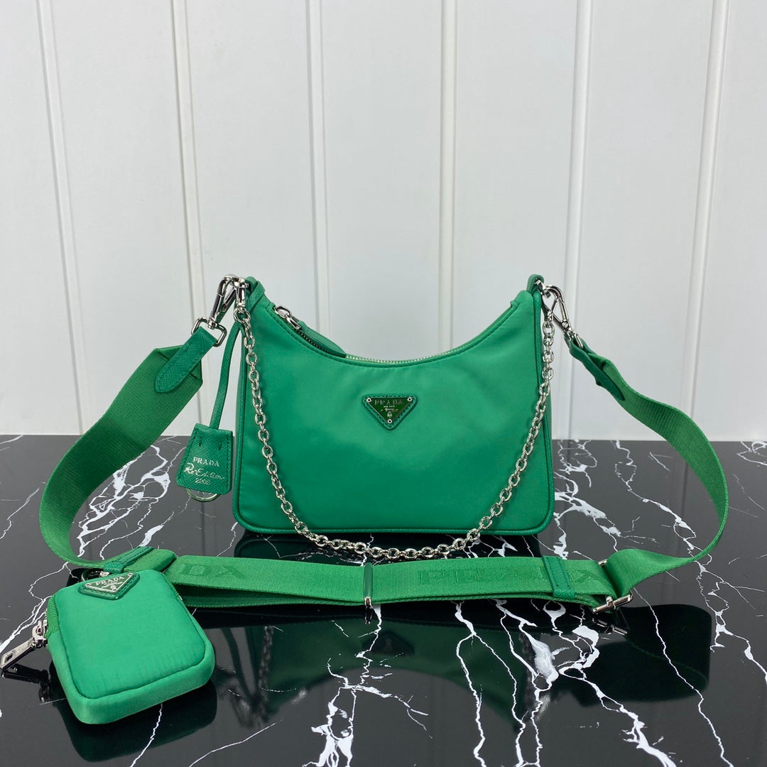 PRA HOBO 22 BAG IN COOL GREEN RE-NYLON