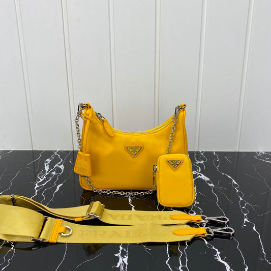 PRA HOBO 22 BAG IN AMBER YELLOW RE-NYLON