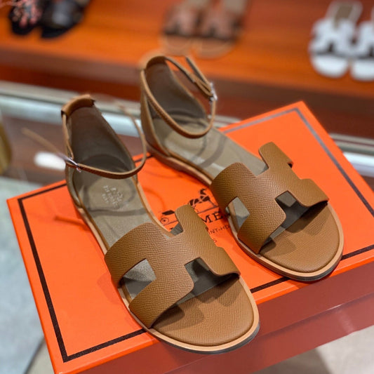 SANTORINI SANDAL COPPER CALFSKIN