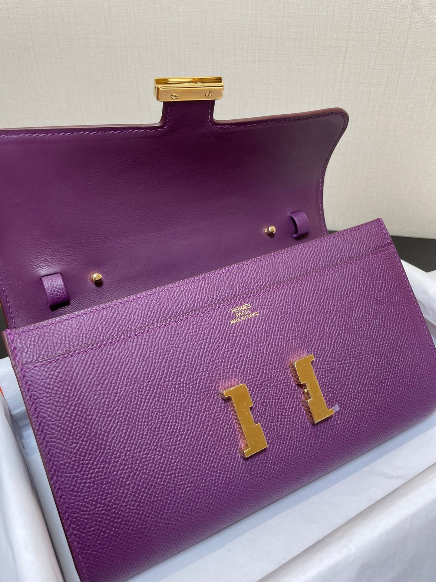 CONSTANCE TO GO 20.5 PURPLE EPSOM GOLD HARDWARE