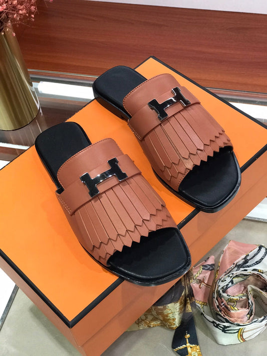 ROYAL SANDAL CHESTNUT LAMBSKIN