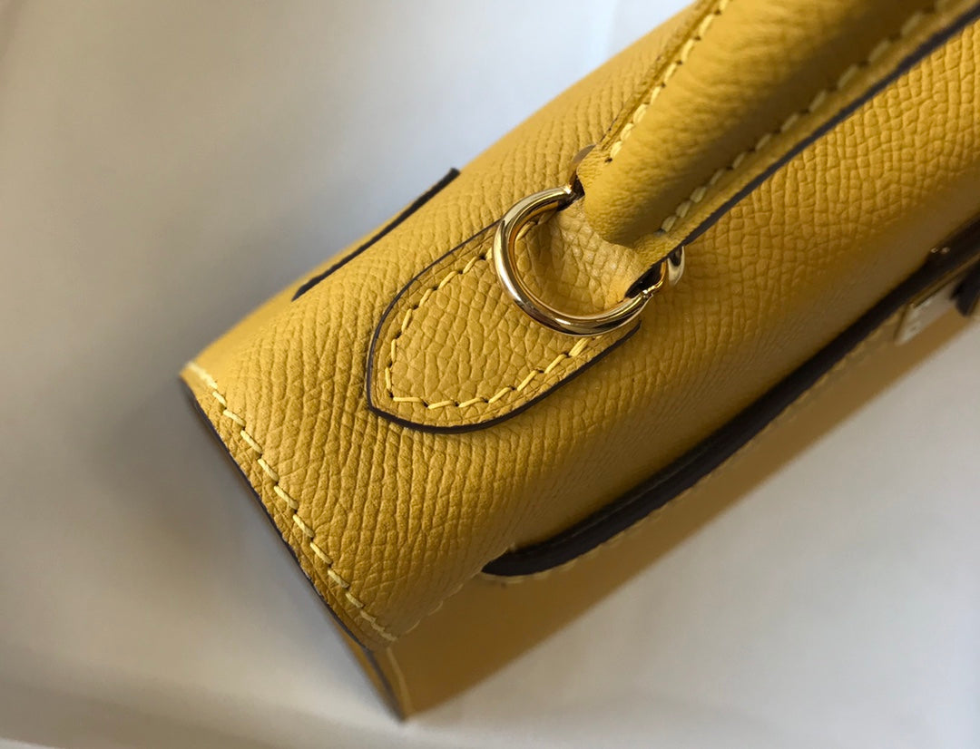 hm kelly 32cm yellow epsom leather gold hardware