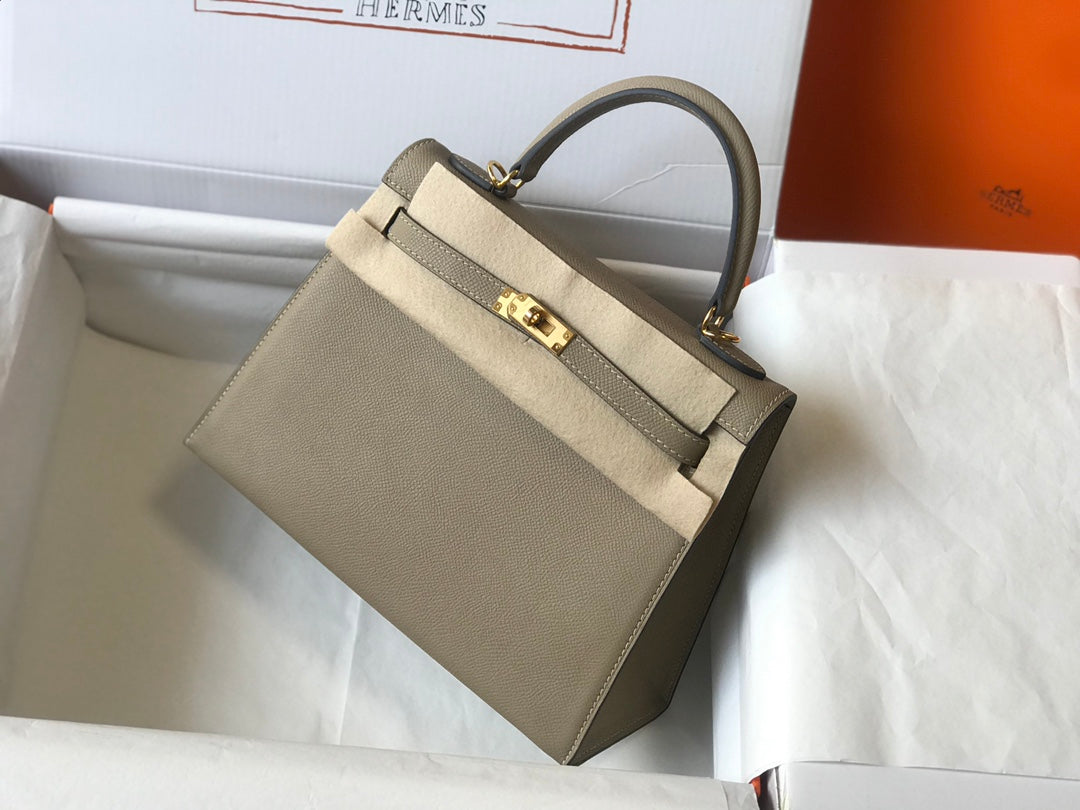 hm kelly 32cm desert taupe epsom leather gold hardware