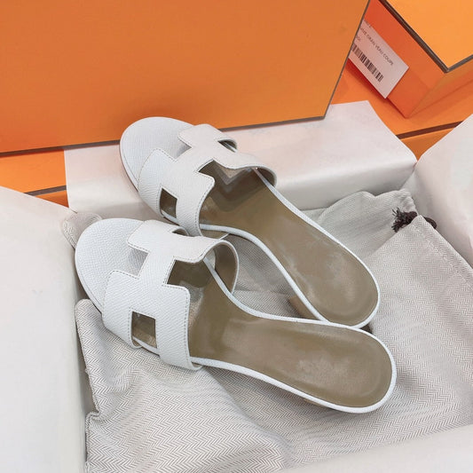 Oasis Sandal 50 White Etoupe Epsom