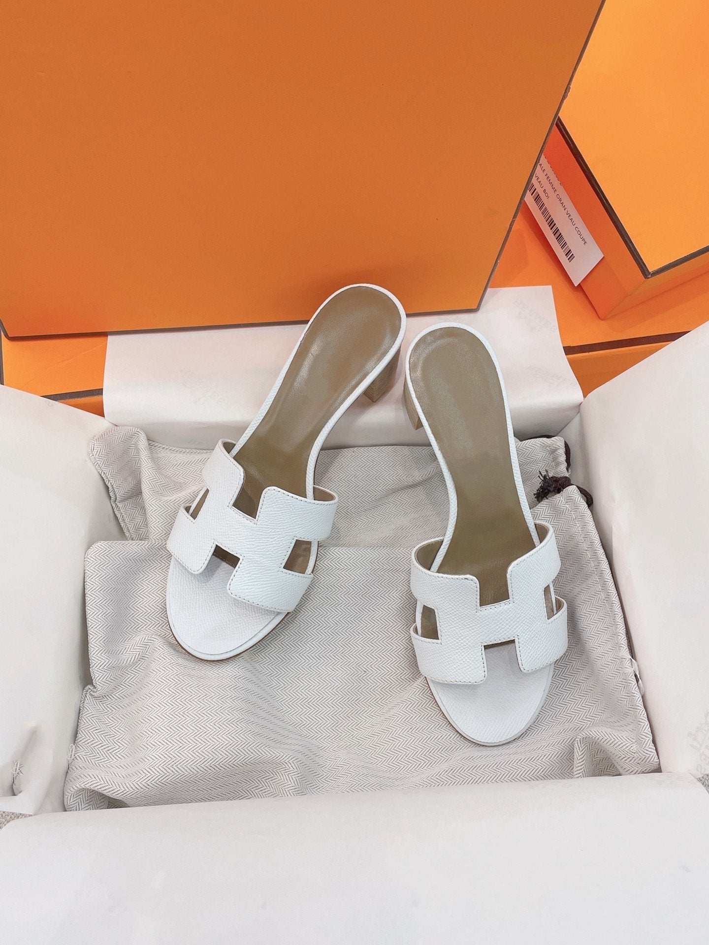 Oasis Sandal 50 White Etoupe Epsom