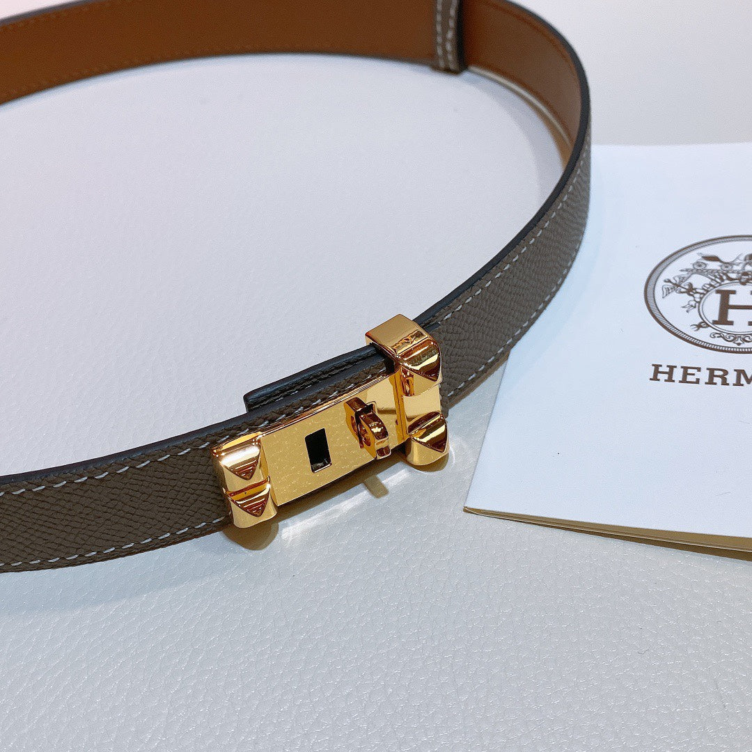 collier de chien belt 24mm etain epsom gold buckle