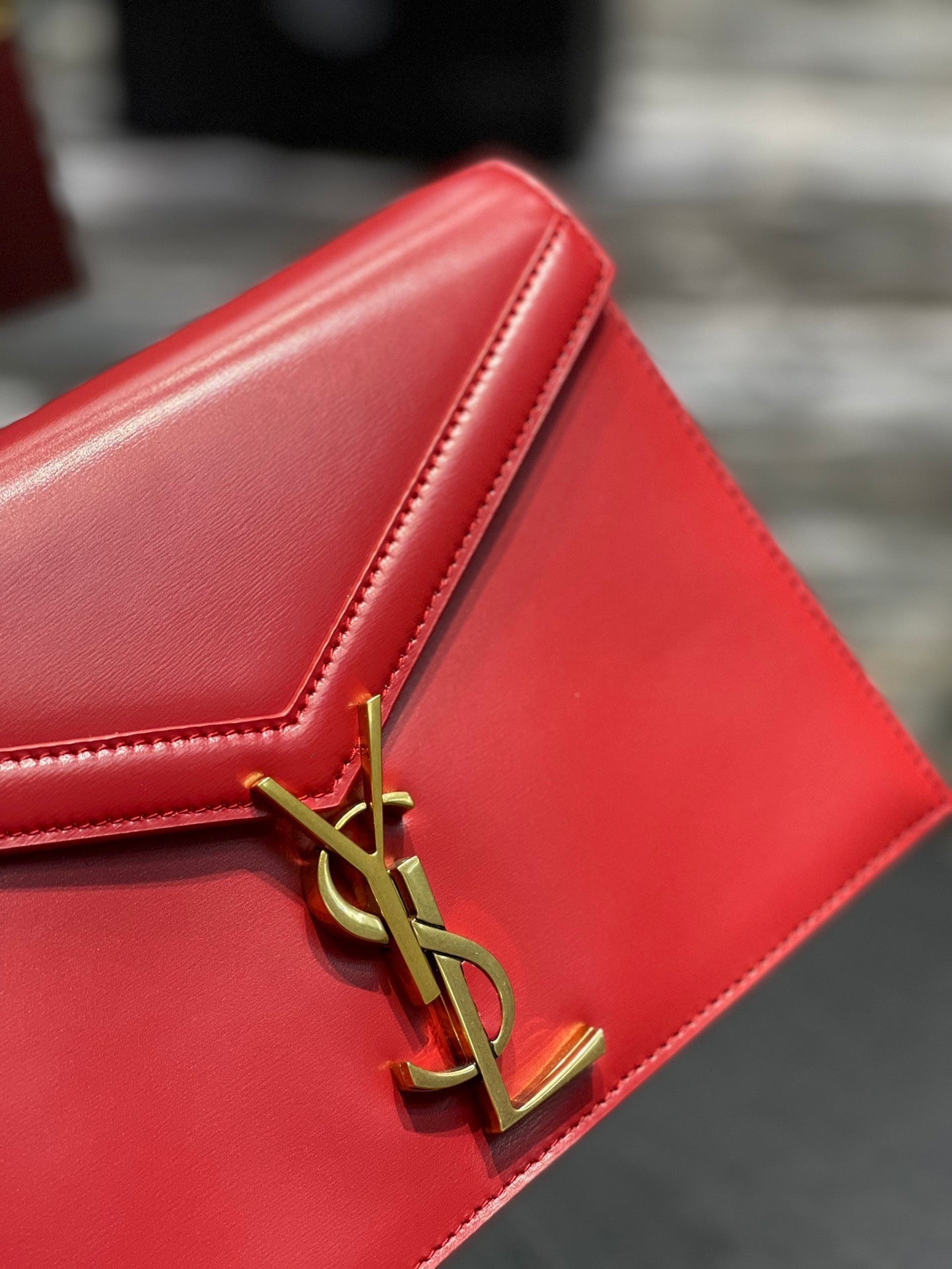 CASSANDRA 22 CHAIN BAG RED CALFSKIN