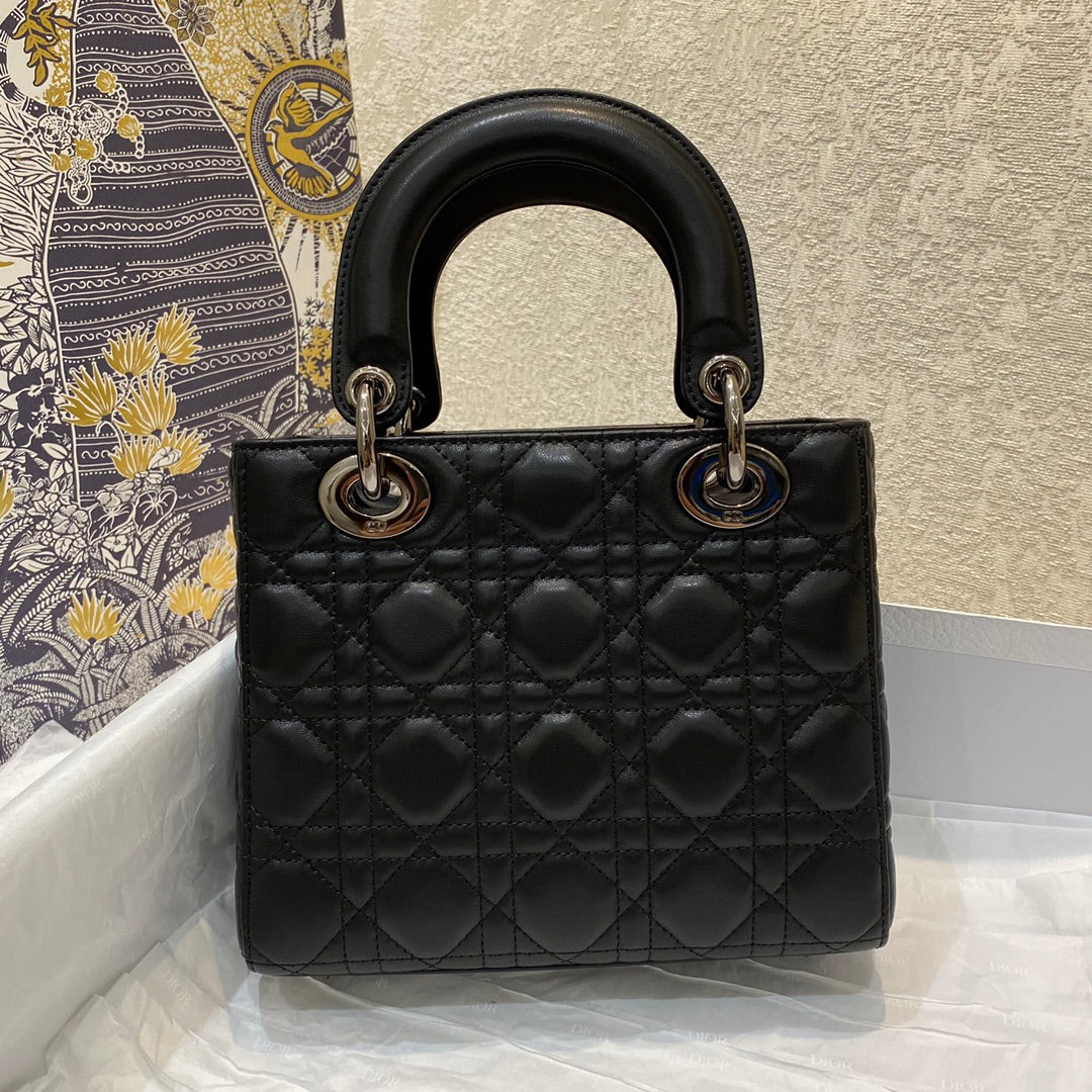 small lady 20 black lambskin shw