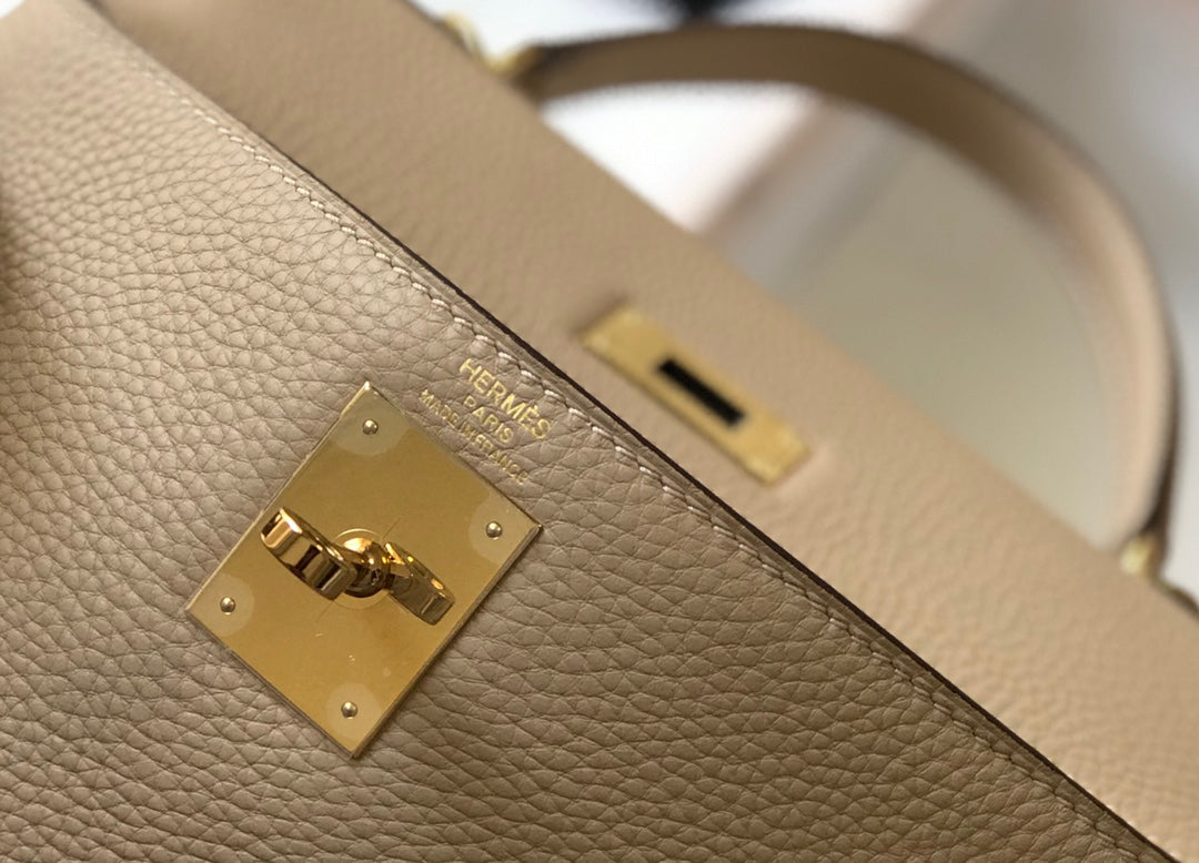 hm kelly 32cm beige togo leather gold hardware