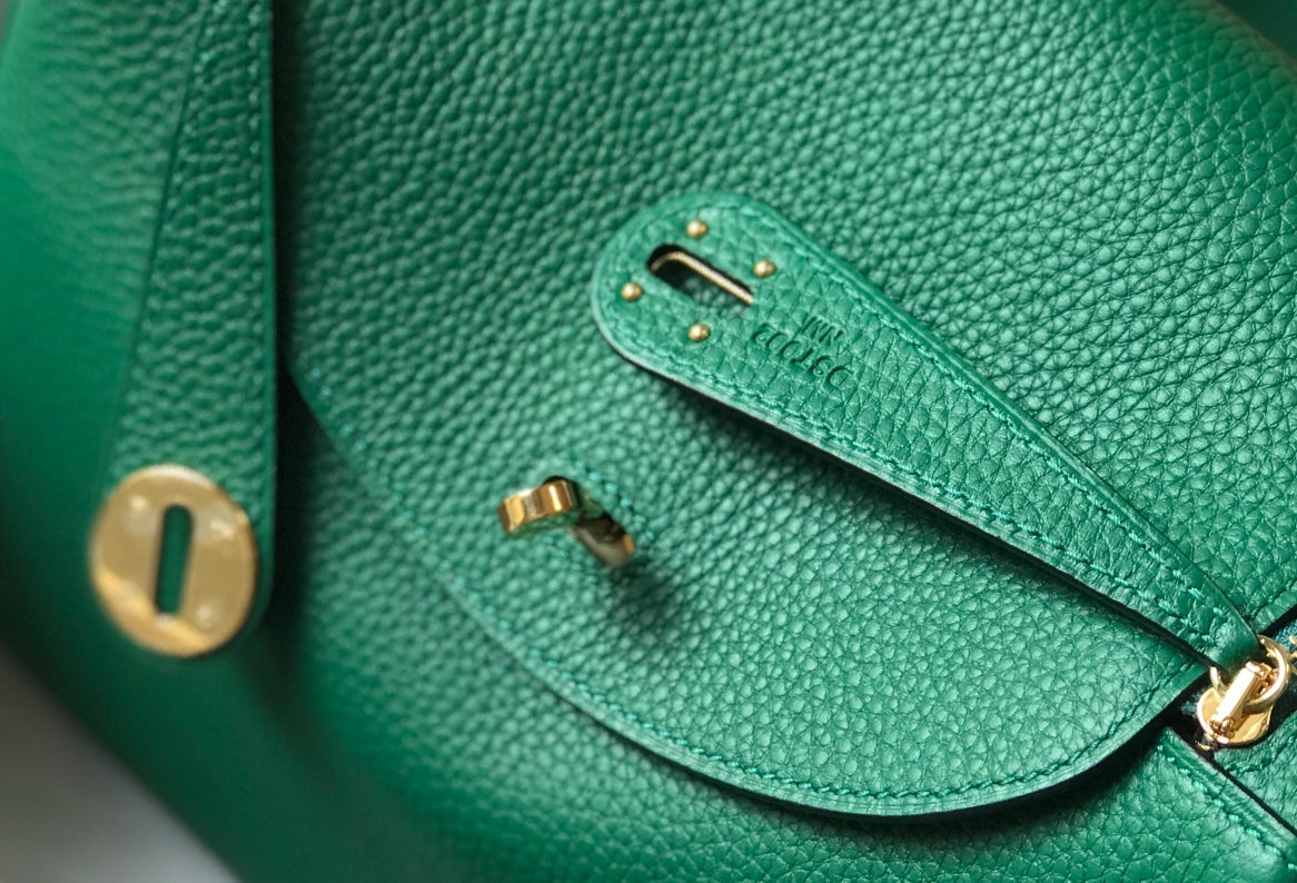 HM LINDY 26 BAG CASTLETON GREEN TAURILLON CLEMENCE LEATHER