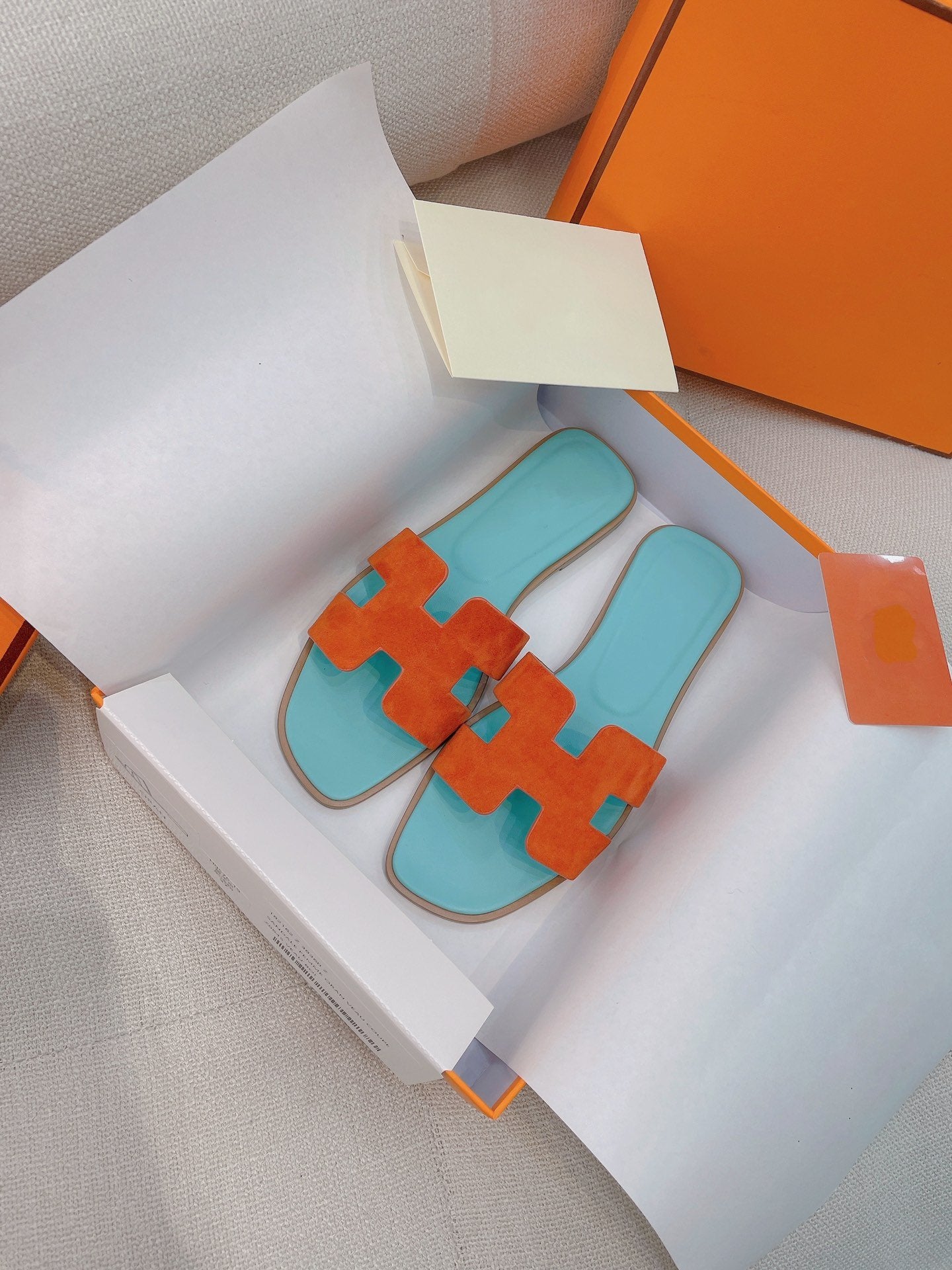 0ran Sandal Tifany/Orange Suede