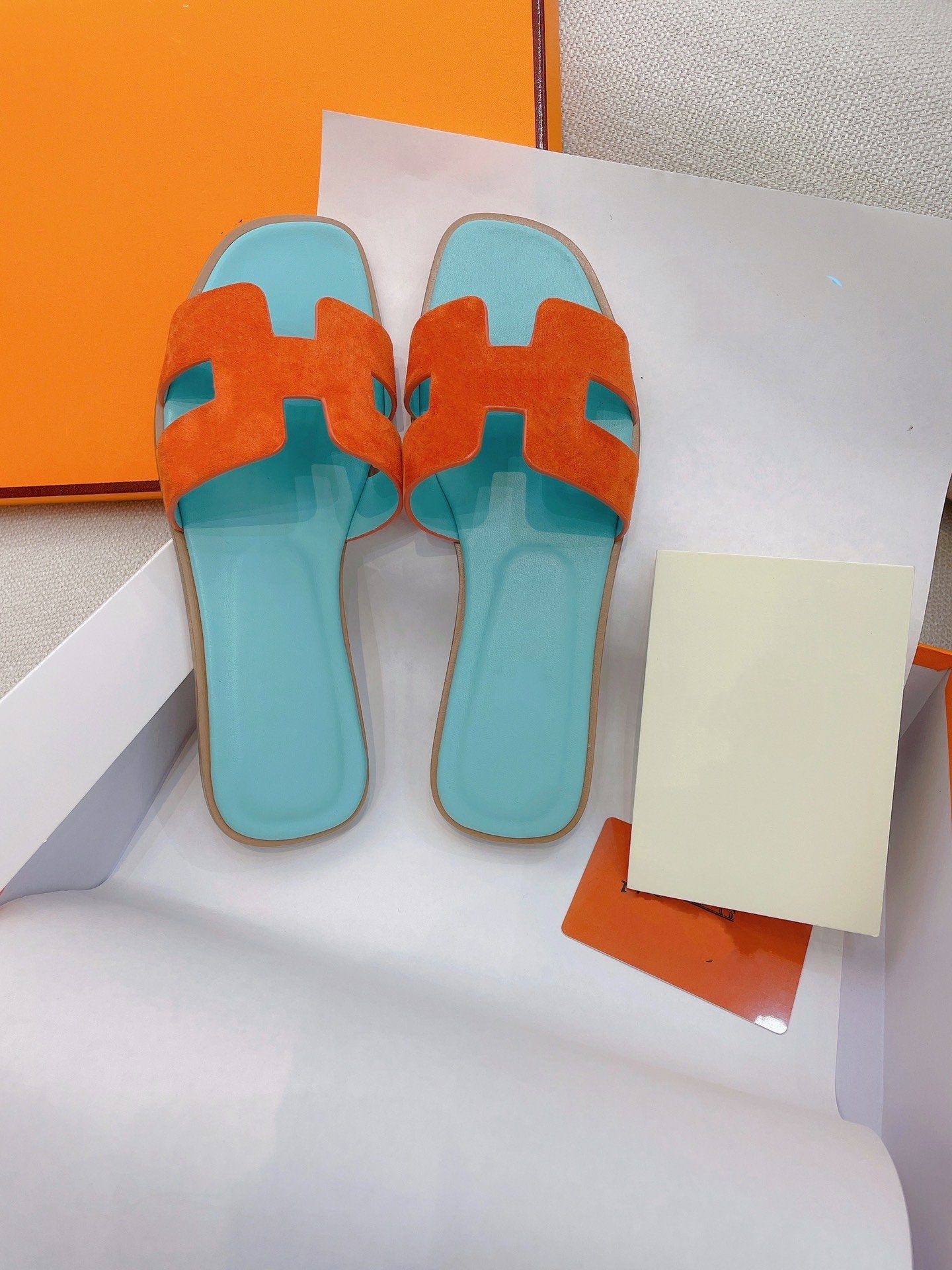 0ran Sandal Tifany/Orange Suede