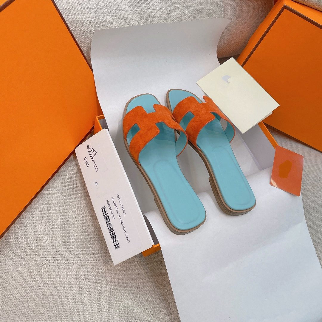 0ran Sandal Tifany/Orange Suede