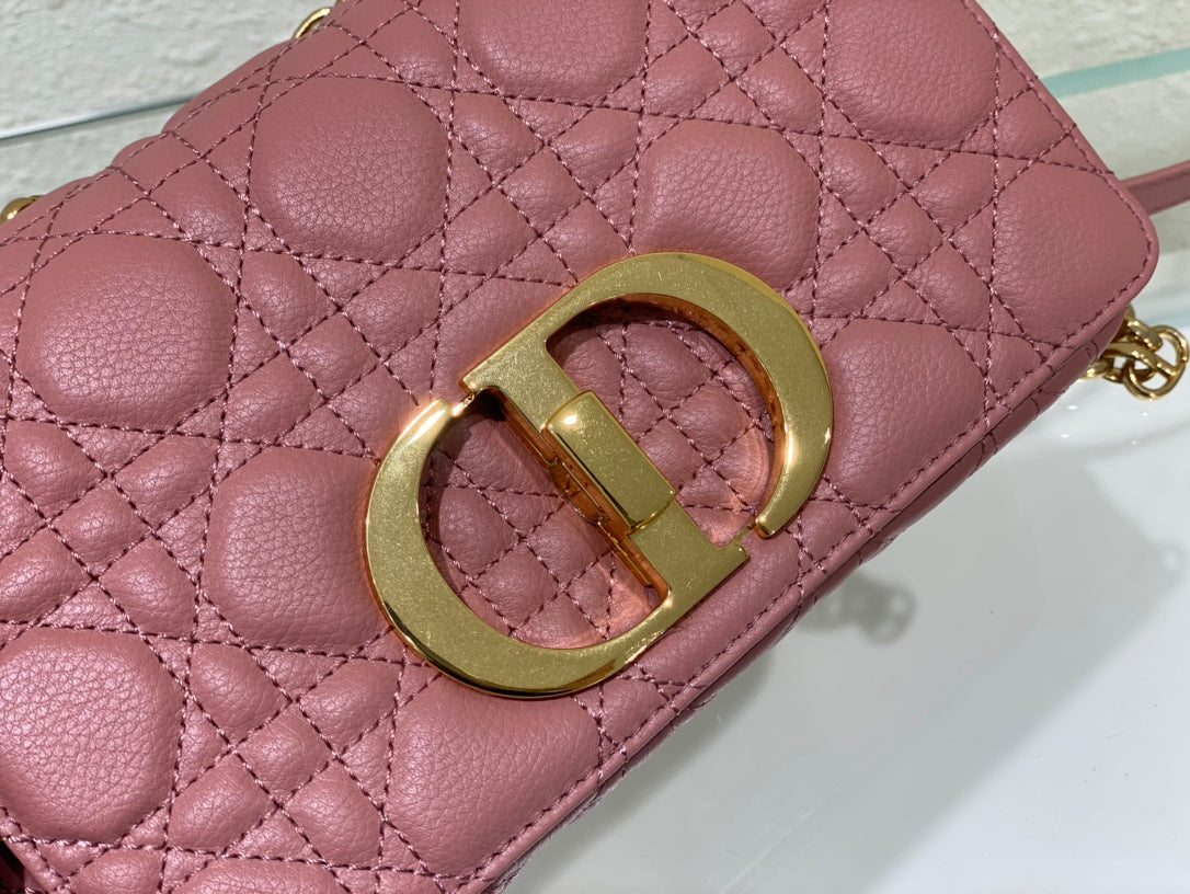 SMALL CARO BAG 20 PINK CALFSKIN