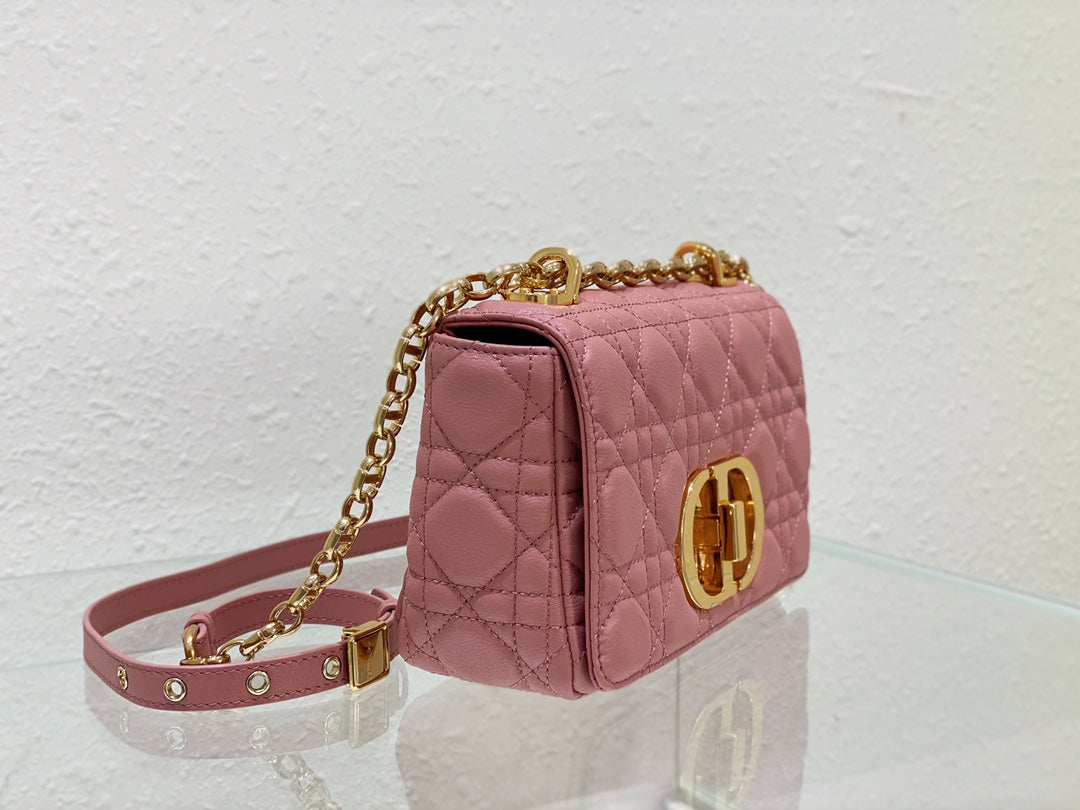 SMALL CARO BAG 20 PINK CALFSKIN