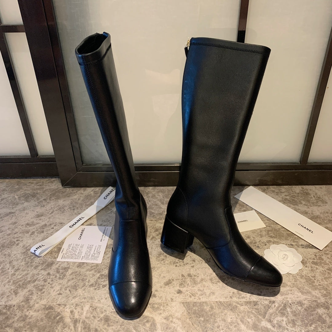 CC High Boots 50mm In Black Lambskin 940084