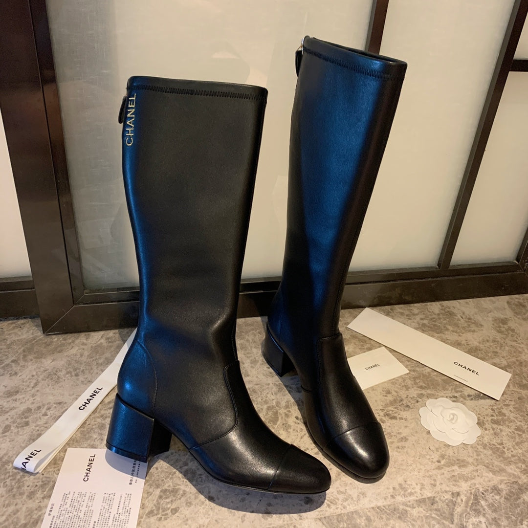 CC High Boots 50mm In Black Lambskin 940084