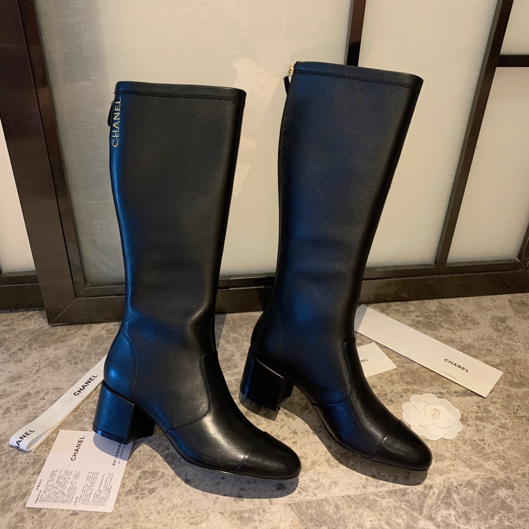 CC High Boots 50mm In Black Lambskin 940084